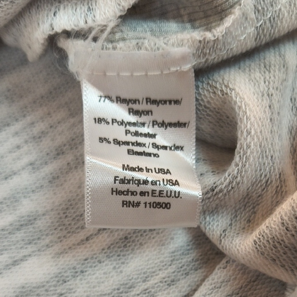 Ink Love And Peace Women's Zip Cowl Neck Gray Long Sleeve Top Size L - Picture 7 of 11